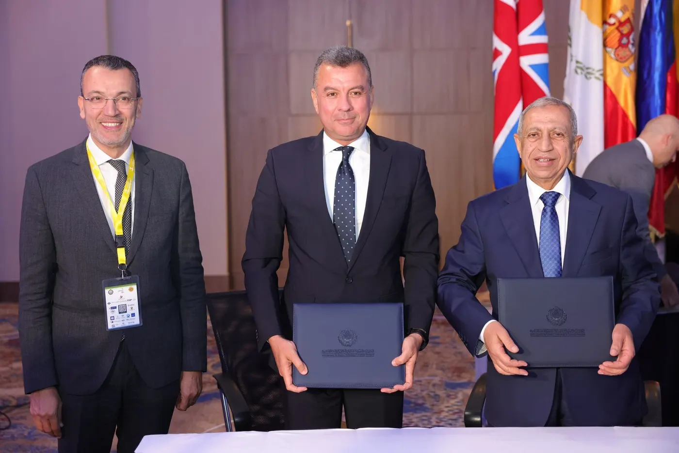 Sky Ports and AASTMT executives following the protocol signing